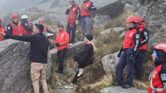 Bomberos asistieron a personas desorientadas en el Cerro Champaquí