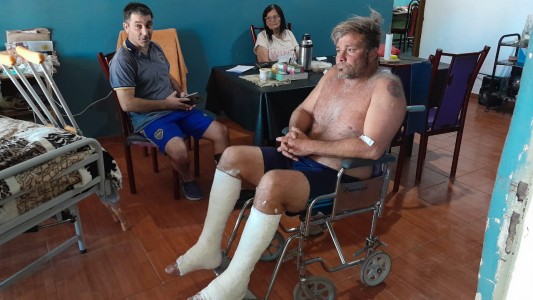 Un hombre cayó a un pozo de 10 metros de profundidad: el video del rescate