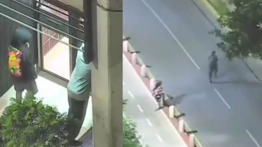 Video: menores de entre 12 y 14 años manipulaban puertas de edificios y los detuvieron a las corridas