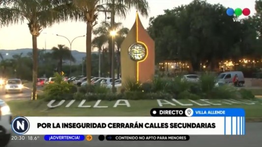 Villa Allende cerrará calles secundarias durante la noche: la opinión de los vecinos