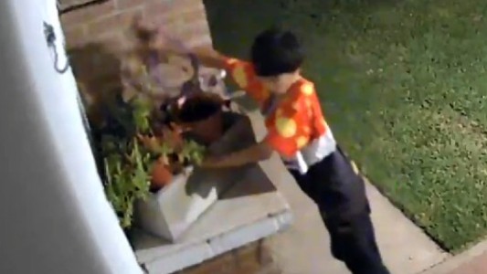 El niño ladrón volvió a robar en una vivienda: quedó filmado