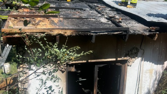 Incendio en Villa Yacanto: un herido