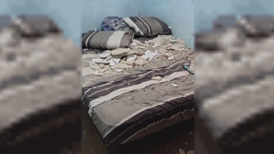 El techo de una vivienda se desplomó: 2 personas heridas