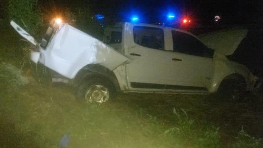 Siniestro fatal en el Tío: un hombre murió tras volcar su camioneta en Ruta 19