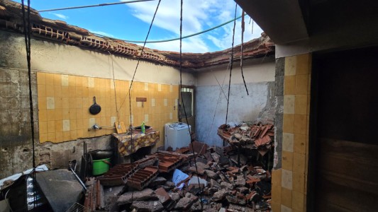 La tormenta arrasó con su casa: “No tengo nada”