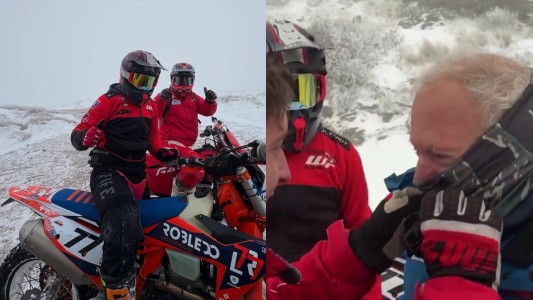 Dos motociclistas rescataron a un hombre en el Champaquí, que caminó 7 kilómetros bajo la nieve