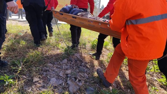Un hombre sufrió una fractura de fémur mientras realizaba trabajos de poda en altura