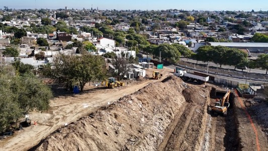 Avanzan las obras de desagüe para prevenir inundaciones en al sur de la ciudad de Córdoba