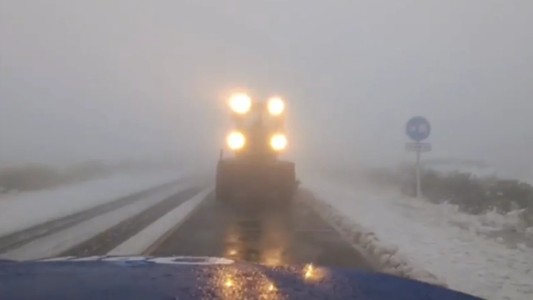 Altas Cumbres cerradas: siguen los trabajos para despejar la ruta