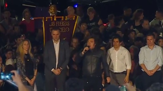 Milei cerró su paso por Córdoba con un acto en Parque Sarmiento