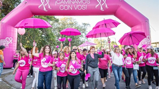 Córdoba se tiñe de rosa en la 12° Caminata por la prevención del cáncer de mama