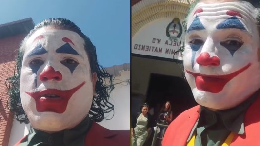 El Jocker argentino no pudo votar por tener la cara pintada: "Es la primera vez"