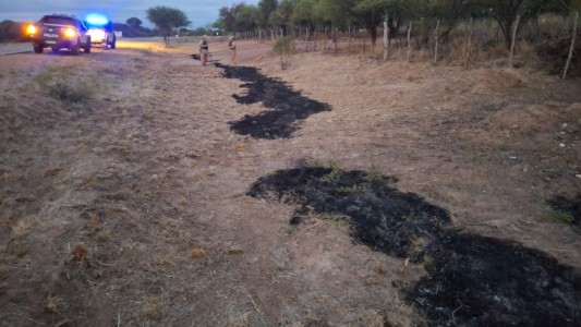 Un hombre provocó una quema de desmonte en la zona rural de Huascha