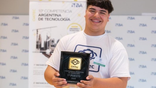 Un estudiante de Río Cuarto se consagró primero en la Competencia Argentina de Tecnología del ITBA