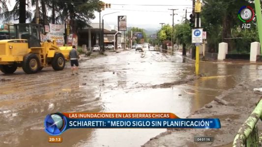 LA FALTA DE PLANIFICACIÒN PROVOCA LAS INUNDACIONES EN SIERRAS CHICAS