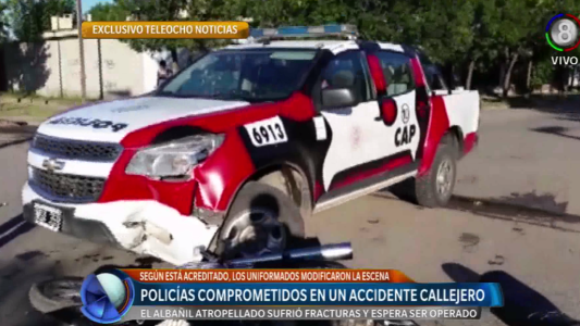 Denuncian que la policía alteró un accidente.