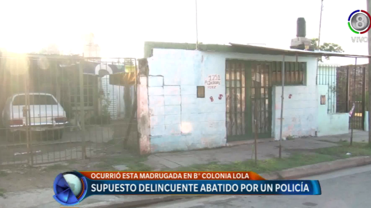 OTRO DELINCUENTE ABATIDO POR LA POLICÍA