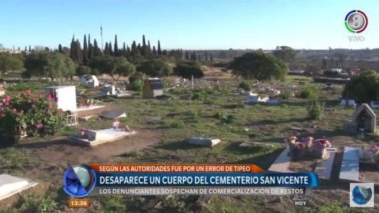 Denuncian la desaparición de un cuerpo en el cementerio San Vicente