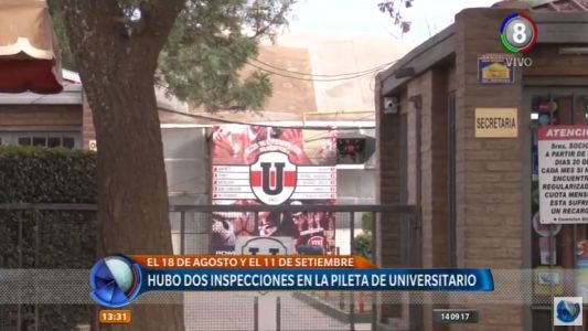 La pileta del club Universitario estaba habilitada