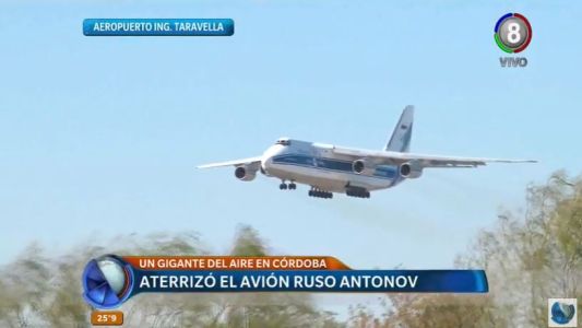 El avión ruso Antonov está en Córdoba