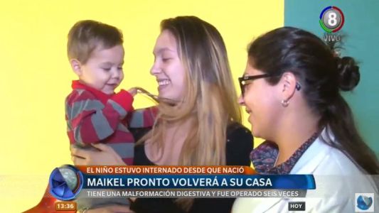 La historia de Maikel: Tras dos años de internación regresa a casa