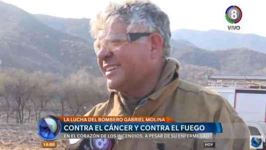 Historia de vida: Gabriel, el bombero que le da pelea al fuego y al cáncer