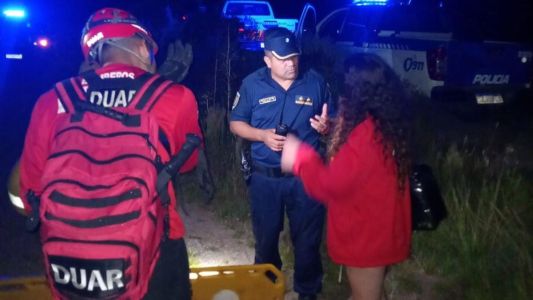 Rescate nocturno en las Sierras Chicas: auxilian a una joven en la Cascada de Los Cóndores