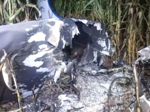 Avioneta realizó aterrizaje de emergencia en zona rural de Córdoba y se incendió