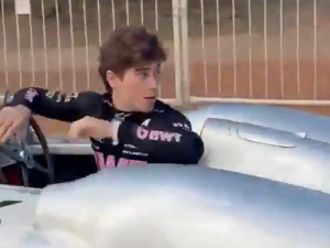 Franco Colapinto se subió a la Flecha de Plata en la previa del Road Show en Buenos Aires