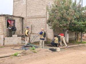 Más de 500 vecinos de barrio Marqués Anexo accederán al servicio de agua potable