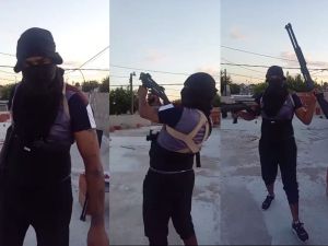 El video del “Negro Juan” amenazando a tiros con dos armas de fuego: “Yo soy mafioso”