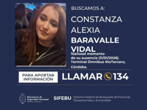Alerta Sofía: buscan intensamente a una adolescente de 15 años desaparecida en Córdoba