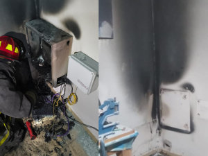 Bomberos sofocaron un incendio en barrio Cooperativa La Unidad: un vecino resultó herido