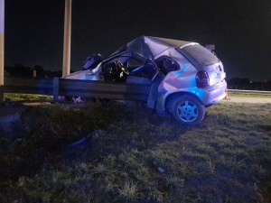 Murió un automovilista tras un vuelco en la Variante Juárez Celman