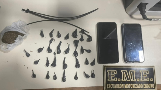 Detienen a dos hombres con cocaína y marihuana en la Ruta 38 en Capilla del Monte