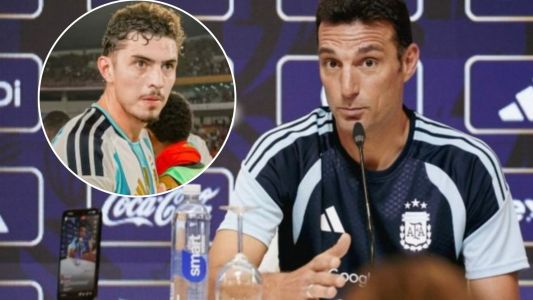 En la previa del amistoso de la Selección, Scaloni se emocionó al referirse a la lesión de Joaquín Panichelli