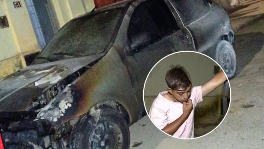 Le incendiaron el auto a un vendedor ambulante: “Era mi herramienta de trabajo”