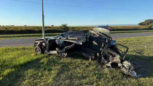 Dos jóvenes de 22 años murieron tras despistar y chocar contra un poste en Av. Armada Argentina