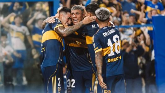 Boca goleó a Barcelona y es el único líder de su grupo en la Copa Libertadores