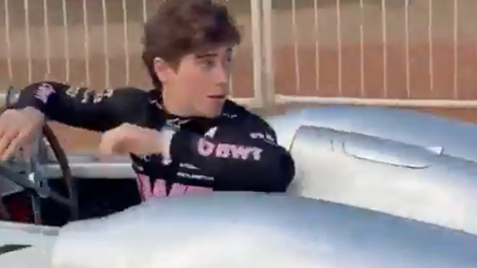 Franco Colapinto se subió a la Flecha de Plata en la previa del Road Show en Buenos Aires