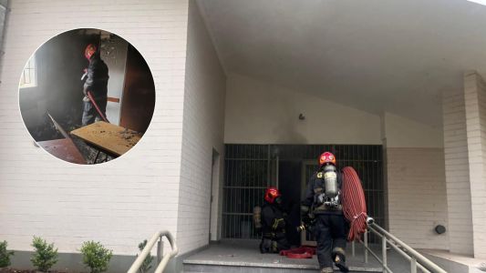 Incendio en una iglesia de barrio Obrero: rápida intervención evitó daños mayores