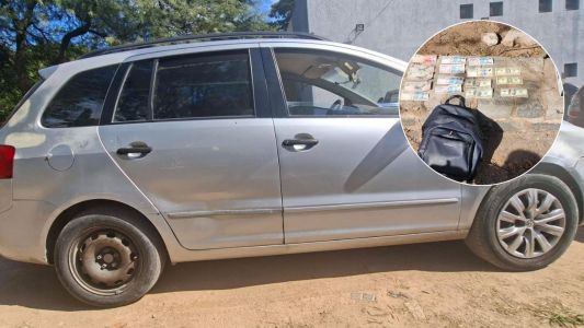 Escapó de un control policial y terminó detenido: secuestraron dinero, celulares y un auto