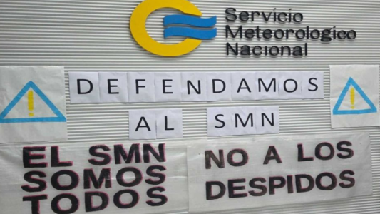 Trabajadores del SMN iniciaron un paro ante posibles despidos del 30% del personal