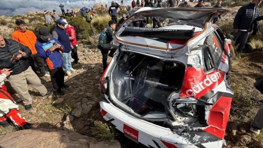 Grave accidente: suspenden el tramo Giulio Cesare tras un despiste en el Rally Sudamericano