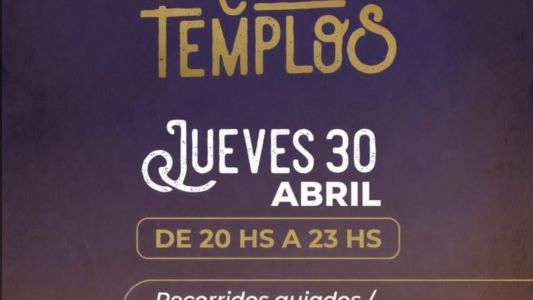 La Noche de los Templos, una propuesta diferente en la previa del feriado en Córdoba