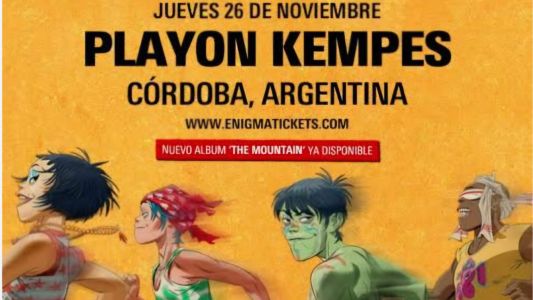 Gorillaz al Kempes: inédito, la banda británica presentará “The Mountain Tour” en Córdoba