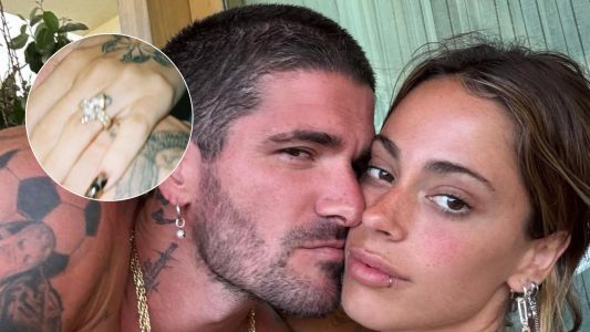 Rodrigo de Paul sorprendió al mostrar el impactante anillo de compromiso de Tini Stoessel
