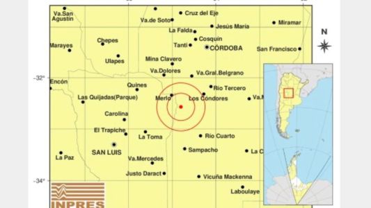 Susto en Córdoba: dos sismos de hasta 3,9 grados despertaron a los vecinos