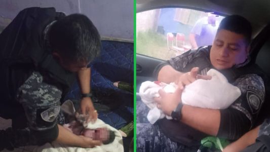 Policías asistieron un parto de urgencia en una vivienda de barrio Nuestro Hogar III