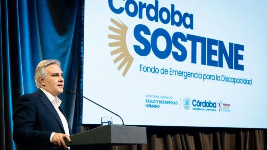 Martín Llaryora lanzó “Córdoba Sostiene”, un fondo para apoyar al sector de discapacidad